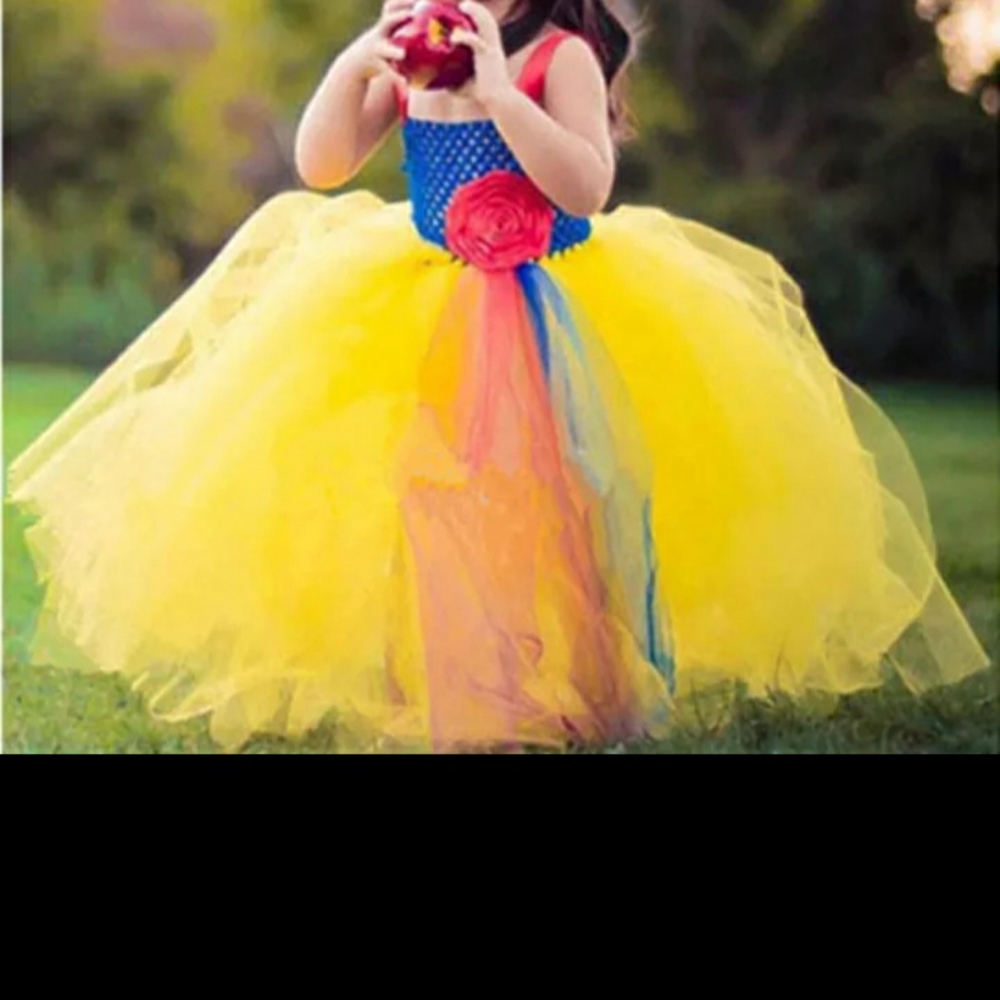 Tutu dress princess snow white size 3,4,5,6